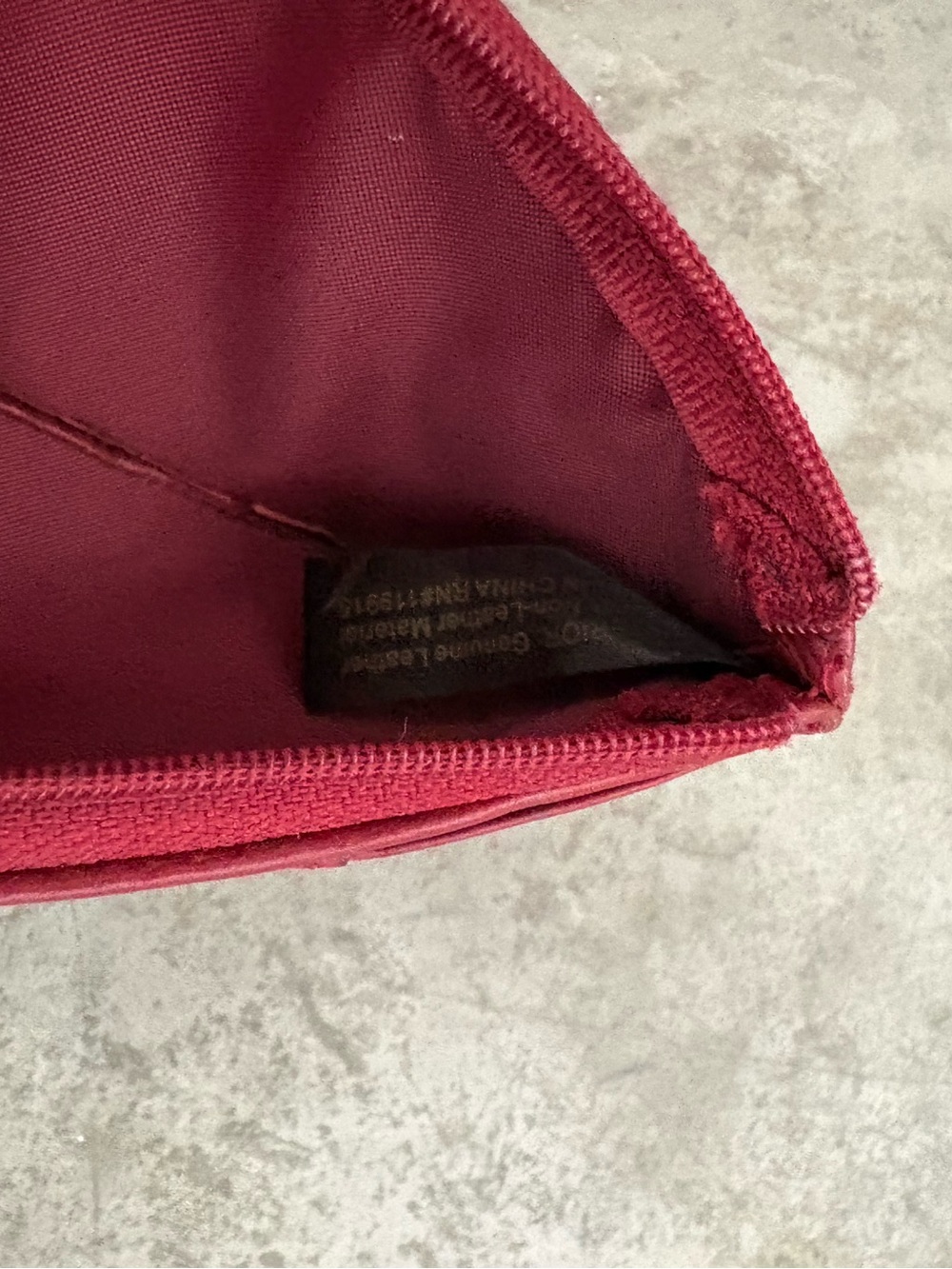 SafeKeeper GENUINE LEATHER Burgundy Red ID CREDIT CARD COIN PURSE SLIM WALLET - Picture 4 of 7